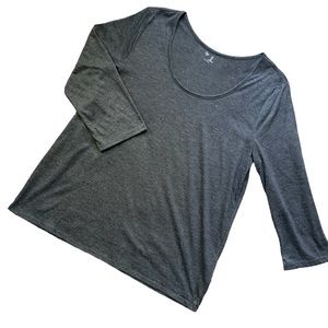 GAP 3/4 Sleeve Sparkly Knit Top size Large